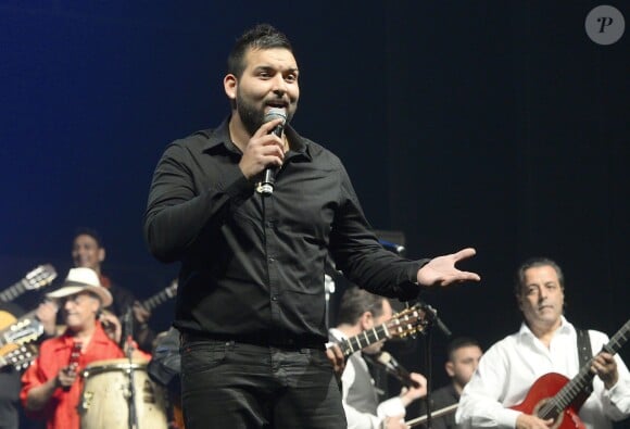 Kassaka lors du concert de Chico & The Gypsies à l'Olympia à Paris, le 15 avril 2014.