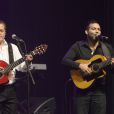  Chico et Kassaka lors du concert de Chico &amp; The Gypsies &agrave; l'Olympia &agrave; Paris, le 15 avril 2014. 