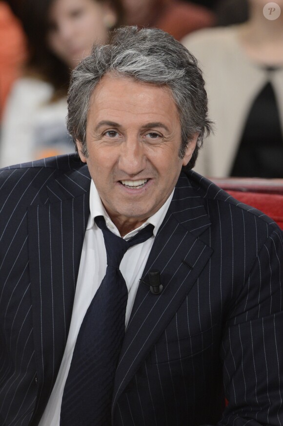 Richard Anconina dans l'émission Vivement Dimanche. Paris, le 10 avril 2013.