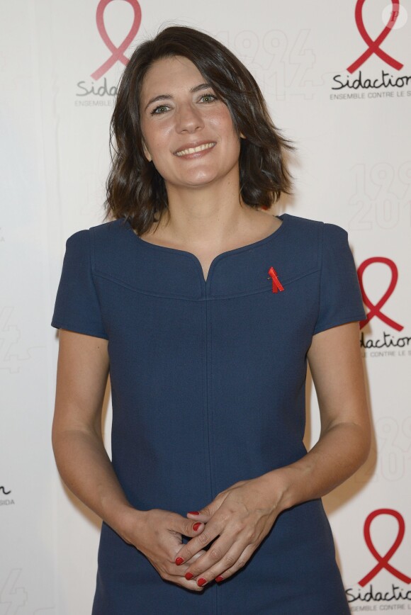 Estelle Denis - Soirée de lancement de la campagne 2014 du Sidaction au Musée du Quai Branly à Paris, le 10 mars 2014.