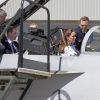 Le prince William et Kate Catherine Middleton, duchesse de Cambridge, visitent la base Amberley de la RAAF (Royal Australian Air Force) lors de leur voyage en Australie et Nouvelle-Zélande. Le 19 avril 2014