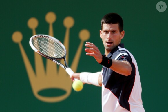 Novak Djokovic au Tennis Rolex Masters de Monte-Carlo le 19 avril 2014.