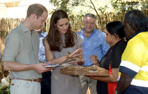 Kate Middleton et le prince William ont visité le 22 avril 2014 la National Indigenous Training Academy à Uluru, en Australie.