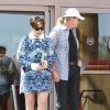 Kris Jenner quitte une église à l'issue de la messe de Pâques avec son (ex ?) mari Bruce Jenner. Agoura Hills, le 20 avril 2014.