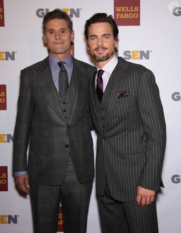 Matt Bomer et Simon Halls au 8e annual GLSEN Respect Awards au Beverly Hills Hotel de Los Angeles, le 5 octobre 2012.