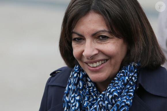 La maire de Paris Anne Hidalgo, lors de la commémoration du 99e anniversaire du génocide arménien à Paris, le 24 avril 2014.