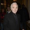 Charles Aznavour - Générale de la pièce "L'Appel de Londres" au Théâtre du Gymnase à Paris, le 19 février 2014.