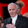 Exclusif - Charles Aznavour à l'enregistrement de l'emission "Hier Encore", présentée par Virginie Guilhaume (diffusée sur France 2 en prime time le 1er fevrier 2014), à l'Olympia à Paris. Le 9 janvier 2014.