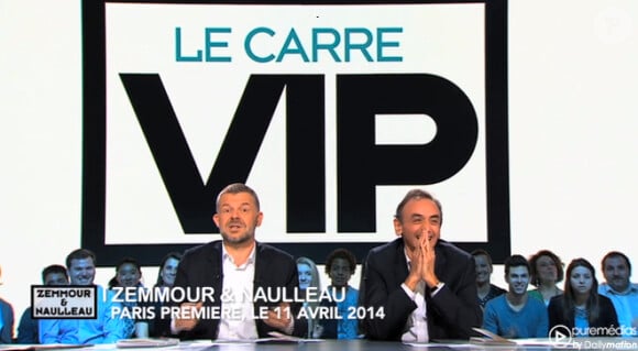 Le tacle d'Eric Naulleau à Aymeric Caron sur Paris Première le 11 avril 2014