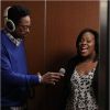Gary Dourdan et Amber Riley dans la 5e saison de Glee.