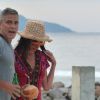 Exclusif - George Clooney et sa nouvelle compagne Amal Alamuddin en vacances sur une île dans l'Océan indien le 13 mars 2014