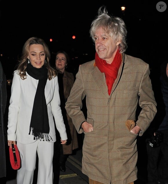 Bob Geldof et sa compagne Jeanne Marine à Londres, le 15 novembre 2012.
