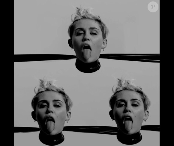 Miley Cyrus ultra-provoc' dans le clip de l'artiste Quentin Jones, dévoilé par le magazine Nowness, le 1er mai 2014.