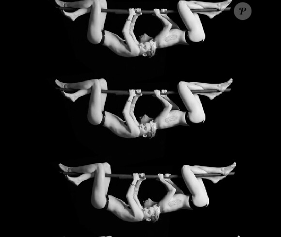 Miley Cyrus ultra-provoc' dans le clip de l'artiste Quentin Jones, dévoilé par le magazine Nowness, le 1er mai 2014.