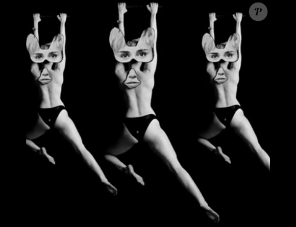 Miley Cyrus ultra-provoc' dans le clip de l'artiste Quentin Jones, dévoilé par le magazine Nowness, le 1er mai 2014.