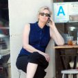Jane Lynch déjeune avec des amis à West Hollywood, le 30 avril 2014
