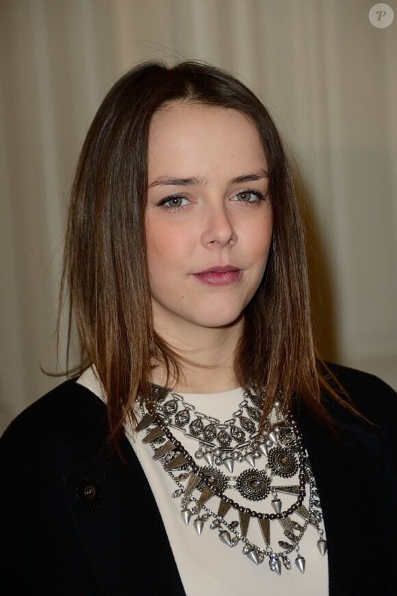 Pauline Ducruet lors du défilé Alexis Mabille pour la Fashion Week prêt-à-porter automne-hiver 2014/2015, le 26 février 2014 à l'Hôtel Salomon de Rotschild à Paris.