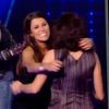 Karine Ferri et Jenifer se font une déclaration d'amitié en direct sur le plateau de The Voice 3, le samedi 5 avril 2014 sur TF1