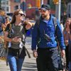 Olivia Wilde, Jason Sudeikis et leur fils Otis se promènent dans les rues de New York le 1er mai 2014.