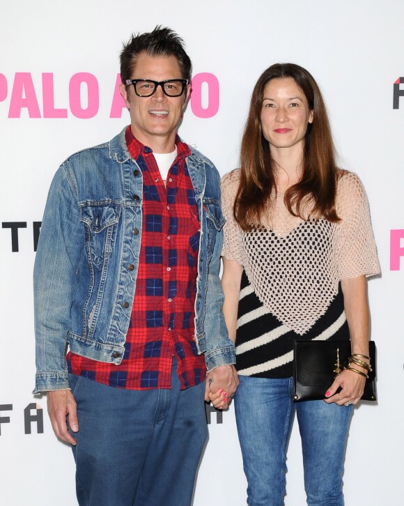 Johnny Knoxville et Naomi Nelson à la première de Palo Alto à Los Angeles, le 5 mai 2014.