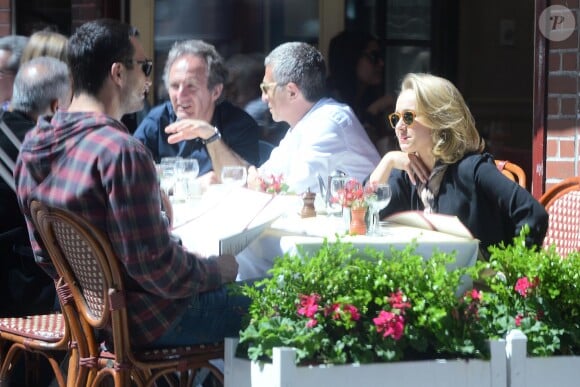 Hayden Panettiere lors d'un déjeuner avec son fiancé Vladimir Klitschko à New York, le 5 mai 2014