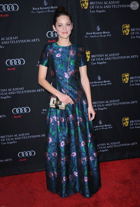 Marion Cotillard lors des BAFTA Awards 2013 à Los Angeles le 12 janvier 2013 