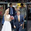 Le roi Willem-Alexander et la reine Maxima des Pays-Bas étaient en visite dans la région Achterhoek, dans l'est du pays, le 6 mai 2014.