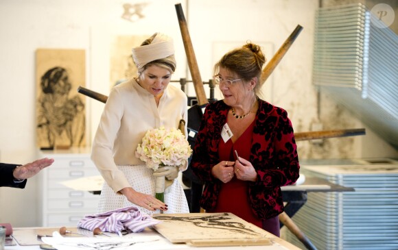 La reine Maxima des Pays-Bas en visite à Ulft, dans la région Achterhoek, le 6 mai 2014.