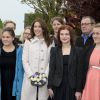 La princesse Mary de Danemark en visite dans un foyer de jeunes filles à Hundested, le 6 mai 2014, pour le 110e anniversaire de la Fondation danoise d'aide à l'enfance, Børnehjaelpsdagen.