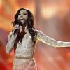 Conchita Wurst, qui représente l'Autriche, remporte le concours de l'Eurovision 2014 lors de la finale à Copenhague, le 10 mai 2014, avec la chanson "Rise like a Phoenix".10/05/2014 - Copenhague
