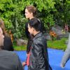 Angelina Jolie et son fils Maddox - Avant-première du film "Maléfique" à Londres le 8 mai 2014