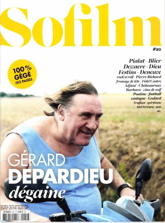 Gérard Depardieu en couverture du magazine So Film du mois de mai 2014