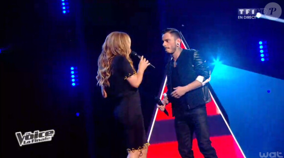 Maximilien Philippe et Anastacia (The Voice 3, la finale - diffusée le samedi 10 mai 2014, sur TF1.)