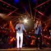 Yannick Noah et Amir (The Voice 3, la finale - diffusée le samedi 10 mai 2014, sur TF1.)