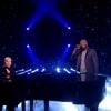 Pascal Obispo et Wesley (The Voice 3, la finale - diffusée le samedi 10 mai 2014, sur TF1.)