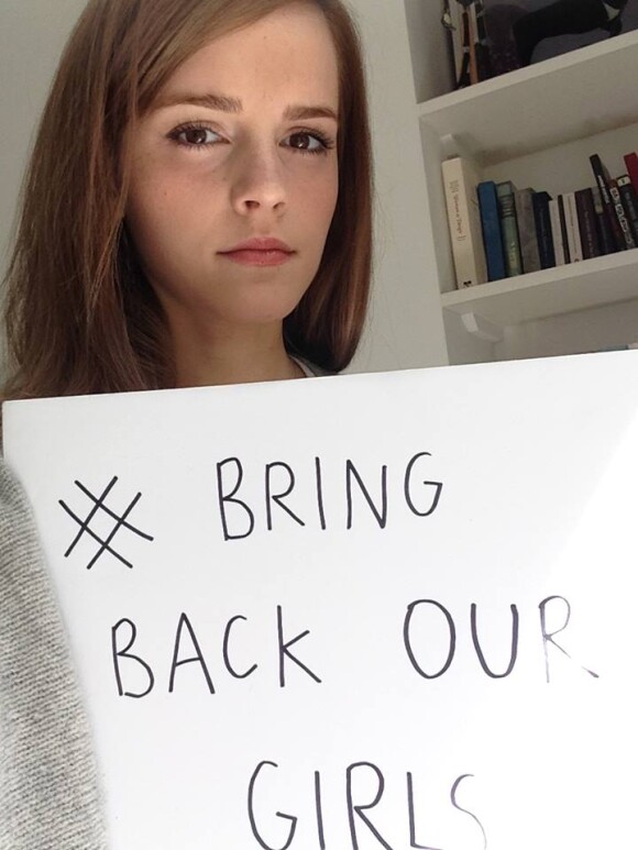 Emma Watson s'engage pour les jeunes lycéennes nigérianes. Voici aussi soutenez la cause avec le hashtag #BringBackOurGirls