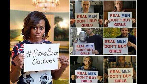 Michelle Obama s'engage pour les jeunes lycéennes nigérianes, tout comme Bradley Cooper ou encore Justin Timberlake. Voici aussi soutenez la cause avec le hashtag #BringBackOurGirls