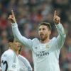 Sergio Ramos après son but contre le Bayern à Munich, le 29 mars 2014.