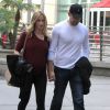 Emily Blunt (enceinte) et son mari John Krasinski vont au cinéma à Hollywood, le 4 janvier 2014. 