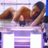 Laury Thilleman revient sur le scandale de sa photo dans Paris Match, topless, en août 2012, sur le plateau du Grand 8 sur D8, le mercredi 14 mai 2014