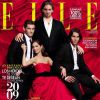Eugenia Silva en couverture du Elle espagnol en 2009 avec Iker Casillas, Pau Gasol et Rafael Nadal, trois grands champions espagnols