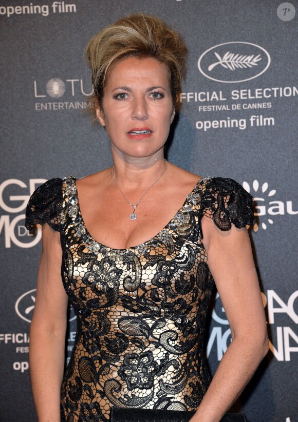 Natacha Amal (robe Christophe Guillarmé, pochette Carmen Steffens, bijoux Elsa Lee) - After-party du film "Grace de Monaco" lors de l'ouverture du 67e festival du film de Cannes au Studio 5 à Cannes le 14 mai 2014.