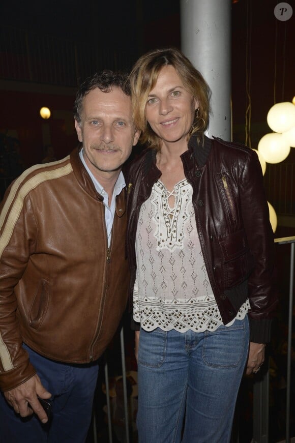 Charles Berling et Virginie Coupérie-Eiffel au concert de Patrick Bruel au Zenith de Paris, le 31 mai 2013.