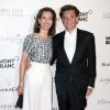 Carole Bouquet et Philippe Sereys de Rothschild lors de la soirée "Global Gift Gala" lors du 67ème festival international du film de Cannes, le 16 mai 2014.