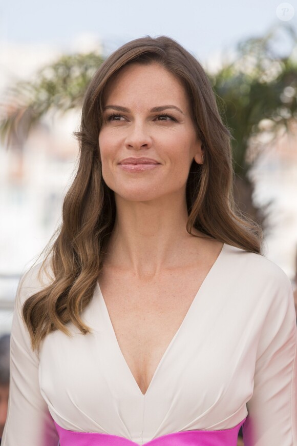 Hilary Swank - Photocall du film "The Homesman" lors du 67e festival international du film de Cannes, le 18 mai 2014.