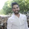 Kendji, vainqueur de l'émission "The Voice 3" et ses parents - Kendji est de retour sur ses terres natales à Bergerac, le 17 mai 2014. Il a été reçu à la mairie de Bergerac puis a donné un concert gratuit.
