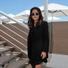 Salma Hayek à la plage du Majestic à Cannes le 17 mai 2014