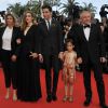 Lisa Azuelos, Julie Gayet, Mika, François-Henri Pinault et sa fille Valentina Pinault - Montée des marches du film "Saint-Laurent" lors du 67e Festival du film de Cannes le 17 mai 2014.