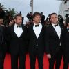 Megan Ellison, Steve Carell, Bennett Miller, Channing Tatum et Mark Ruffalo à la montée des marches de Foxcatcher à l'occasion du 67e Festival de Cannes, le 19 mai 2014.