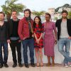 Nicolas Lebrun, Francois Goetghebeur, Benjamin Biolay, Olivia Ruiz, Dyana Gaye et Alexis Michalik - Photocall des talents de l'Adami lors du 67e festival international du film de Cannes, le 20 mai 2014